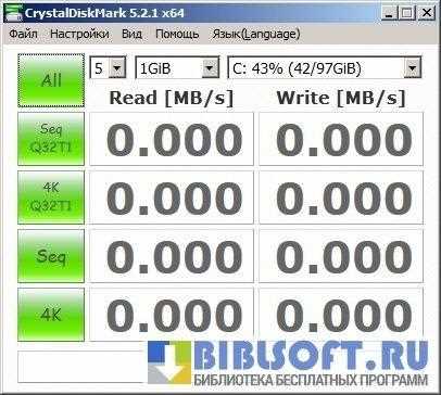 Скачать CrystalDiskMark на русском языке для Windows 7 10 XP Vista